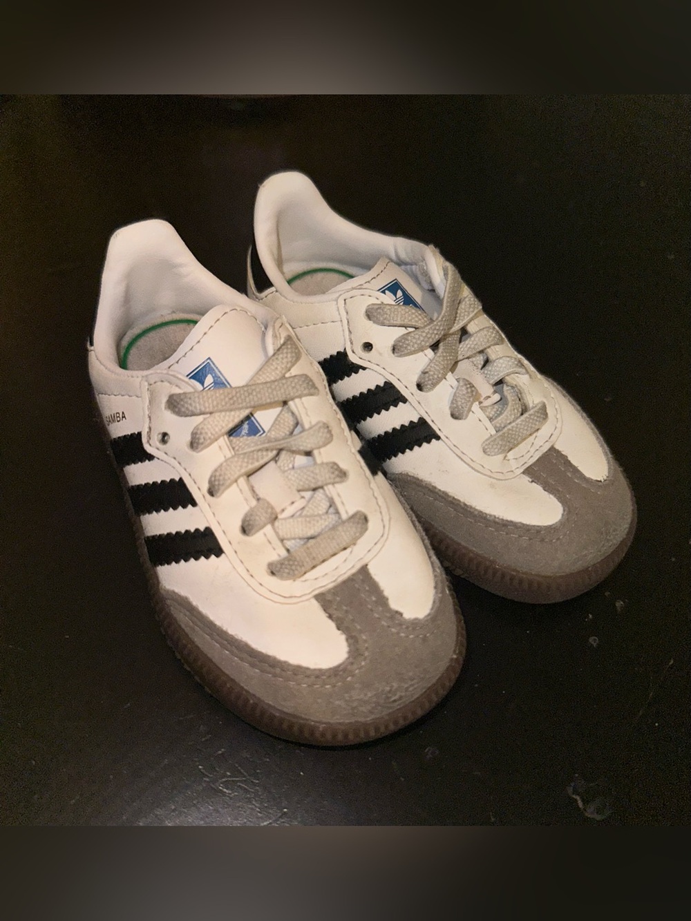 adidas Kids Samba Sneakers - White/Black/Gray